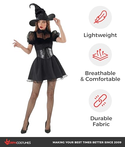 Robe courte noire Morph taille L au tissu léger et fluide - 7