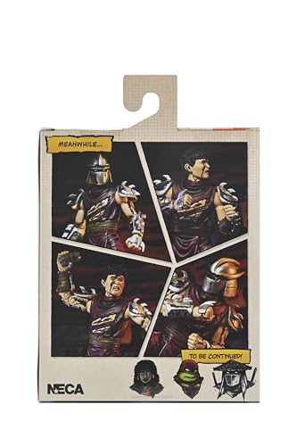 NECA Teenage Mutant Ninja Turtles Mirage Comics Battle Damaged Shredder 7" Scale Action Figure