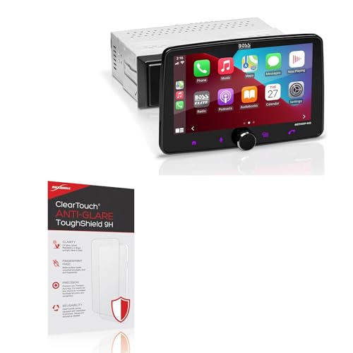BoxWave Screen Protector Compatible With BOSS Audio BE7ACP-SD - ClearTouch Anti-Glare ToughShield 9H (2-Pack), Anti-Glare 9H Tough Flexible Film Screen Protector