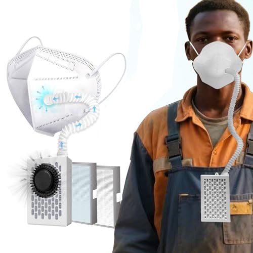 Electric Air-Powered KN95 Mask with Replaceable Filters