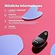 LELO NEA 3 Kleines Vibratorei für Frauen Vibratoren Frauen Leise Mini Vibrator mit 10 Lusteinstellungen und unterschiedlichen Intensitäten, Pitch Black