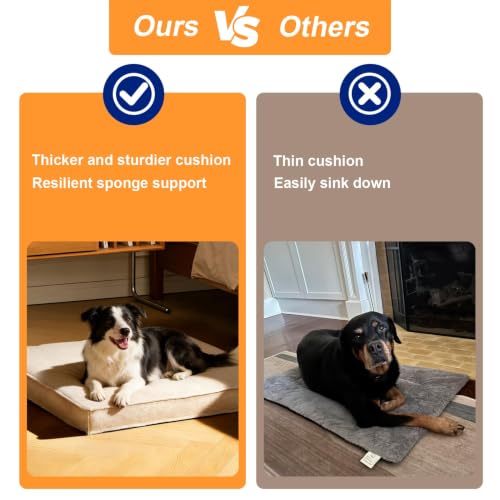 Panier chien grande taille tapis dehoussable lavable et impermeable - 4