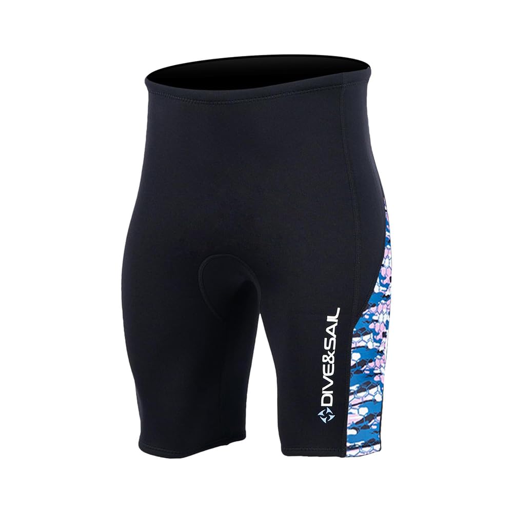 Damen-Neoprenhose, Neopren-Shorts, 2 mm, Thermo-Schwimm-Leggings mit verstellbarem Kordelzug am Bund zum Surfen, Tauchen, Kajakfahren