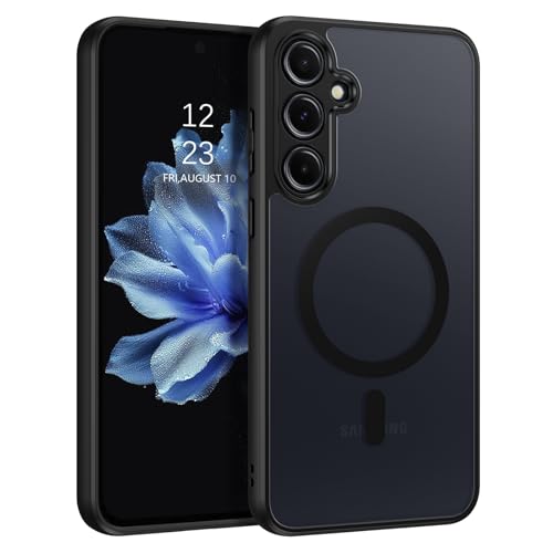 Image of BENTOBEN for Samsung Galaxy A55 5G Case, Compatible with Mag-Safe, Slim Anti-Scratch Shockproof Design, Camera Protection Bumper, Matte Hard Back Cover for Galaxy A55 5G (2024), PC & TPU, Black