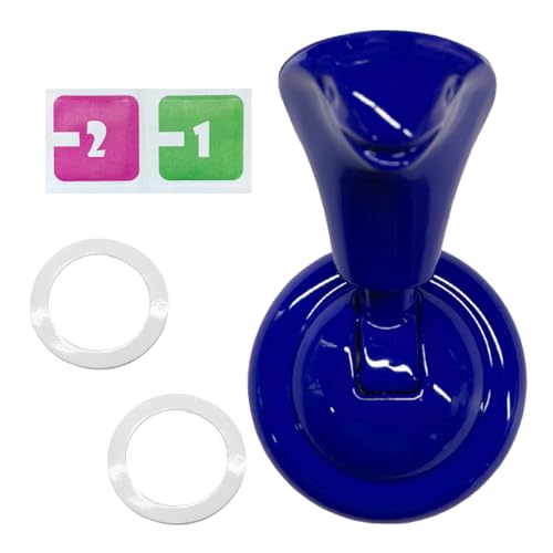 YoRise Car Push Start Button Cover, Metal Engine Start Stop Button Cover, Cool Car Ignition Buttons Rocker Covers, Universal Vehicle Interior Decoration Accessories for Cars (Blue)