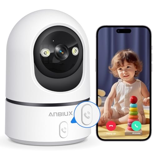 Catálogo para Comprar On-line Camaras para Casa más recomendados. 48 ANBIUX 2K Camara de Seguridad Interior - 2.4GHz WiFi Cámara de Seguridad con Audio Bidireccional, AI Detección de Movimiento, Seguimiento de Personas, Camara para...