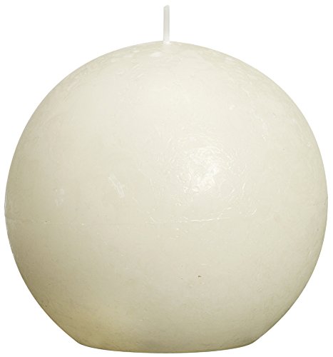 Bolsius Candela Sfera Rustica 100 mm Avorio set di...