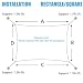 Cool Area Toldo Vela de Sombra Rectangular 3 x 4 Metros, Impermeable...
