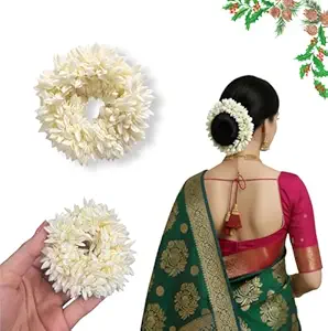 Trendy SheFinds Artificial Jasmine Flower Hair Gajra for Women & Girls - Bridal Veni Garland, Wedding, Festival, Pooja, Ethnic Hair Accessory (Pack of 1, Yellow) : Amazon.in: Home & Kitchen