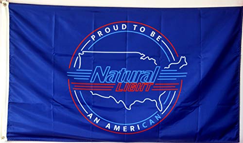 Cayyon Blue Natural Light Patriotic Flag Banner 3x5Feet Man Cave Decor