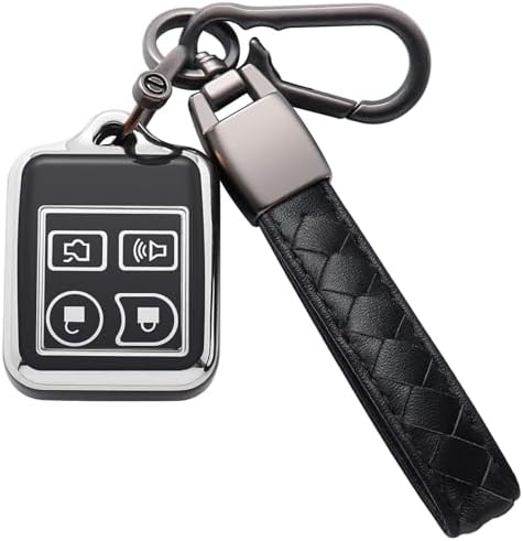 YUBOMT Gold TPU Key Fob Cover For Ford F150, Fusion, Explorer, Edge, Mustang, Lincoln MKZ, MKC, MKX – 5 Button