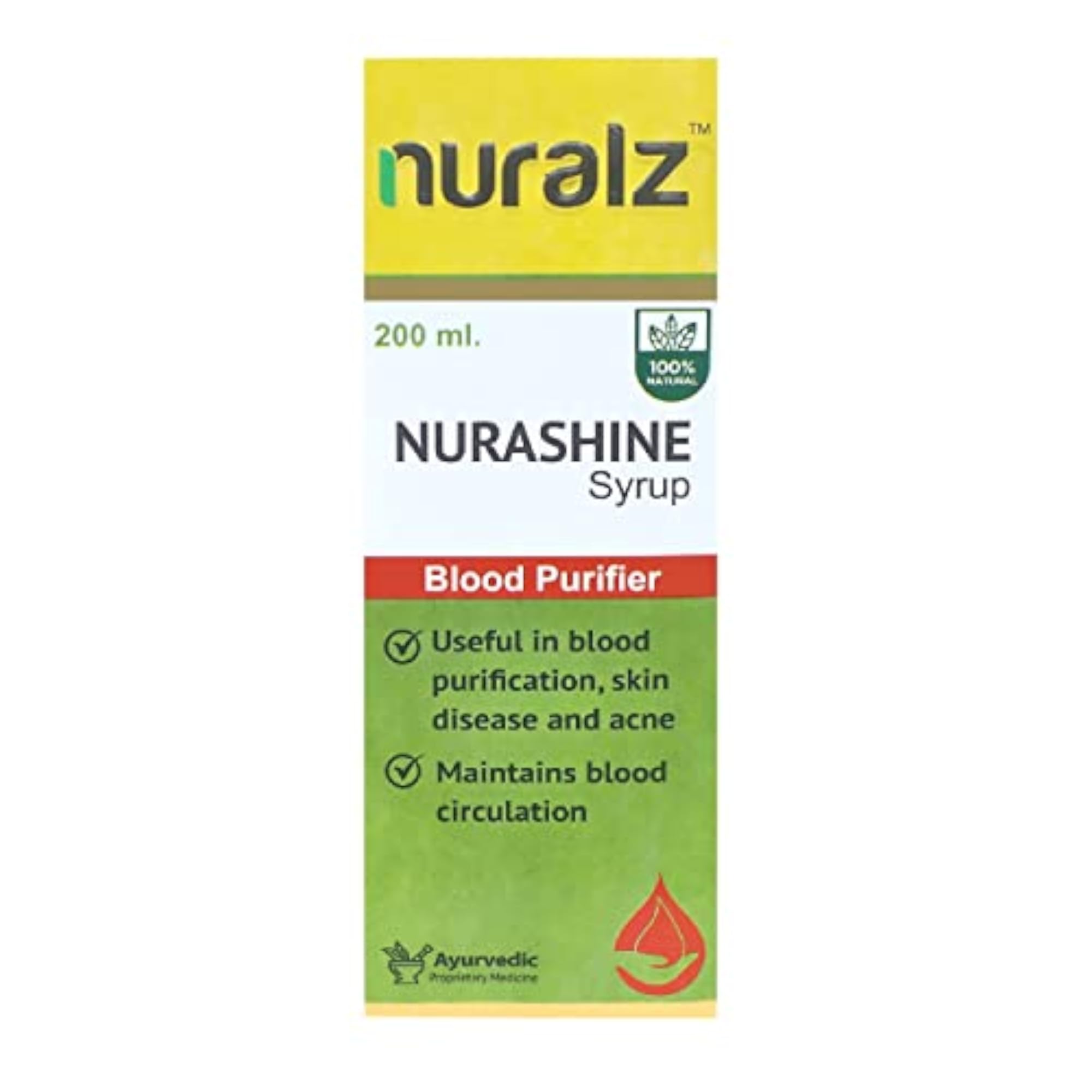 Nuralz Nurashine Syrup - Blood Purifier, 800 ML