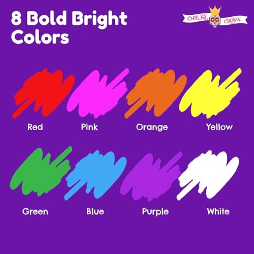 Image of CHALKY CROWN Fine Liquid Chalk Markers - Bold Chalkboard Markers - 8 Pk,1mm