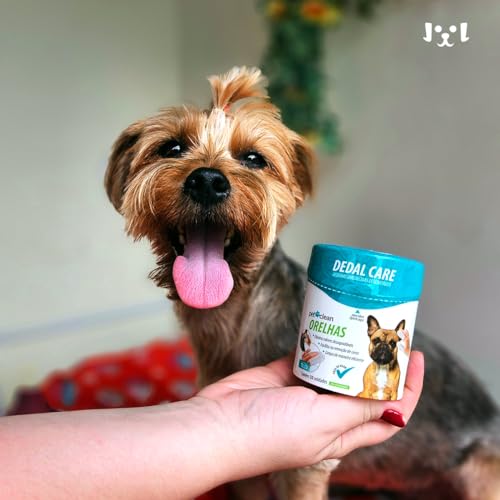 Dedal Care Orelha Limpa Cães e Gatos 30un - PetClean - Orelha Limpinha Ouvido