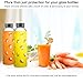 Brieftons Silicone Sleeves: 6-Pack Insulated Anti-Slip Protection Covers, Ultra Thick & Durable, Better Than Neoprene & Rubber, Also Perfect for Aquasana, Pratico Kitchen, Epica & Other Glass Bottles