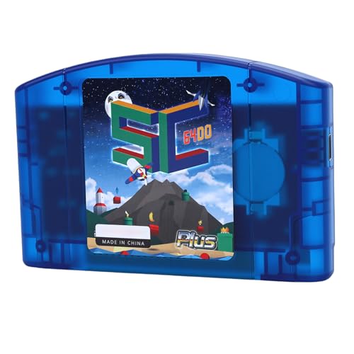 Denash Open Source N64 Game for Retro Gaming Enthusiasts with Fast Loading Speed (Blue Transparent)