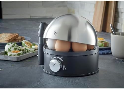 WMF 415070011 Stelio Jajowar, Stal Szlachetna, 380 W, 7 l, Czarny/Chrom
