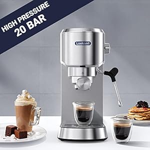 Laekerrtespressomachine20barespressomakercmep02withmilkfrothersteamerhomeexpressocoffeemachineforcappuccinoandlattesilverstainlesssteelgiftformencoffeelovers1350w Urban Country Home Decor Laekerrt espresso machine 20 bar espresso maker cmep02 with milk frother steamer home expresso coffee machine for cappuccino and latte silver stainless steel gift for men coffee lovers 1350w urban country home decor