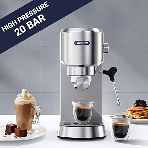 Laekerrtespressomachine20barespressomakercmep02withmilkfrothersteamerhomeexpressocoffeemachineforcappuccinoandlattesilverstainlesssteelgiftformencoffeelovers1350w Urban Country Home Decor Laekerrt espresso machine 20 bar espresso maker cmep02 with milk frother steamer home expresso coffee machine for cappuccino and latte silver stainless steel gift for men coffee lovers 1350w urban country home decor