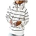 EMATOP Damen Hoodies Sport Kapuzenpullover Lässiges Rollkragen Sweatshirt mit Kapuze Pulli Pullover Streifen Stern Drucken Kapuzenpulli Top mit Tasche Langarmshirt Herbst Winter Sweatjacke