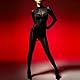 RUIBAVYA Damen Bodystocking Kapuze GanzköRper Strumpfhosen FüNf Finger Armel Bodysuit Women Sexy GläNzend Strumpfhose