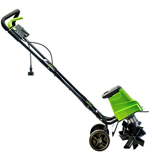 Earthwise TC70090 9-Amp 12-Inch Corded Electric Tiller/Cultivator, Green