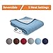 Serta | Reversible Sherpa/Fleece Heated Electric Throw Blanket, 50
