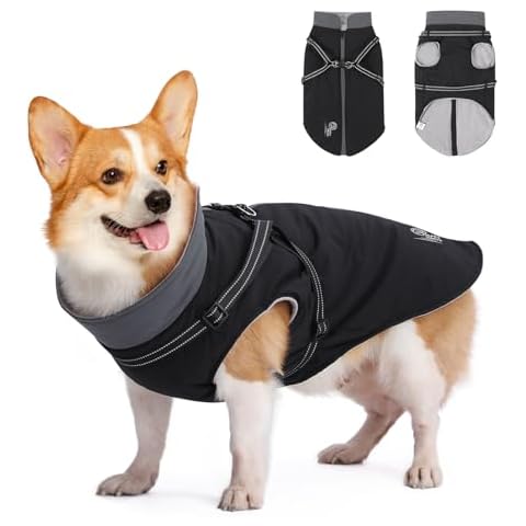 HAPPY HACHI Waterproof Dog Coat with Harness Cover