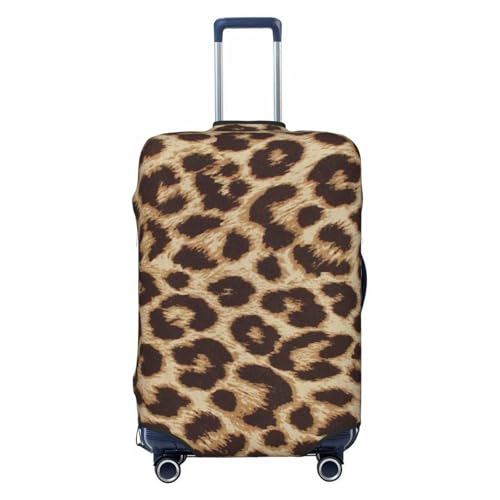 Leopard Pattern Print Luggage Suitcase Covers Elastic Washable Luggage Protector Luggage Covers For Suitcase