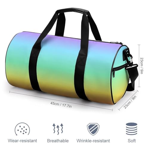 Sac de gym arc-en-ciel compact 45cm pour ne plus manquer d'espace