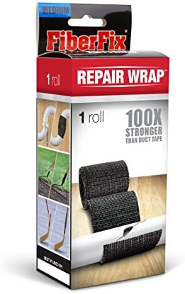 FiberFix Repair Wrap - Permanent Waterproof Repair Tape 100x Stronger than Duct Tape 2" (1 Roll)