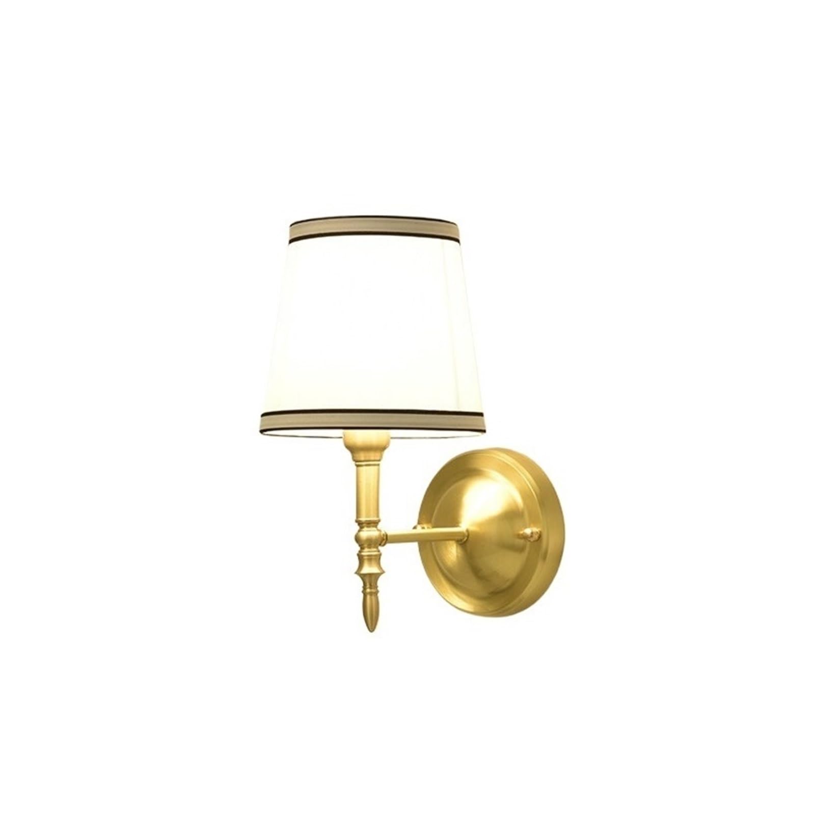Interna Sconces Lampada da parete for interni con paralume in tessuto vintage in rame, decorazione for camera letto