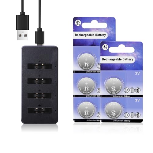 Lfeeuiaty CR2032 3V Lithium Coin Batteries (5 Pack)