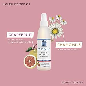 TrueBlue-Grapefruit-Chamomile-Fresh-in-a-Flash-Cleansing-Dog-Spray--Refreshes-Conditions-Coats-for-Dogs-Puppies-Cats--Moisturizing-Toxin-Free-Natural-Botanical-Blend--87-Fl-Oz - Cucciolini Doodles   TrueBlue-Grapefruit-Chamomile-Fresh-in-a-Flash-Cleansing-Dog-Spray--Refreshes-Conditions-Coats-for-Dogs-Puppies-Cats--Moisturizing-Toxin-Free-Natural-Botanical-Blend--87-Fl-Oz