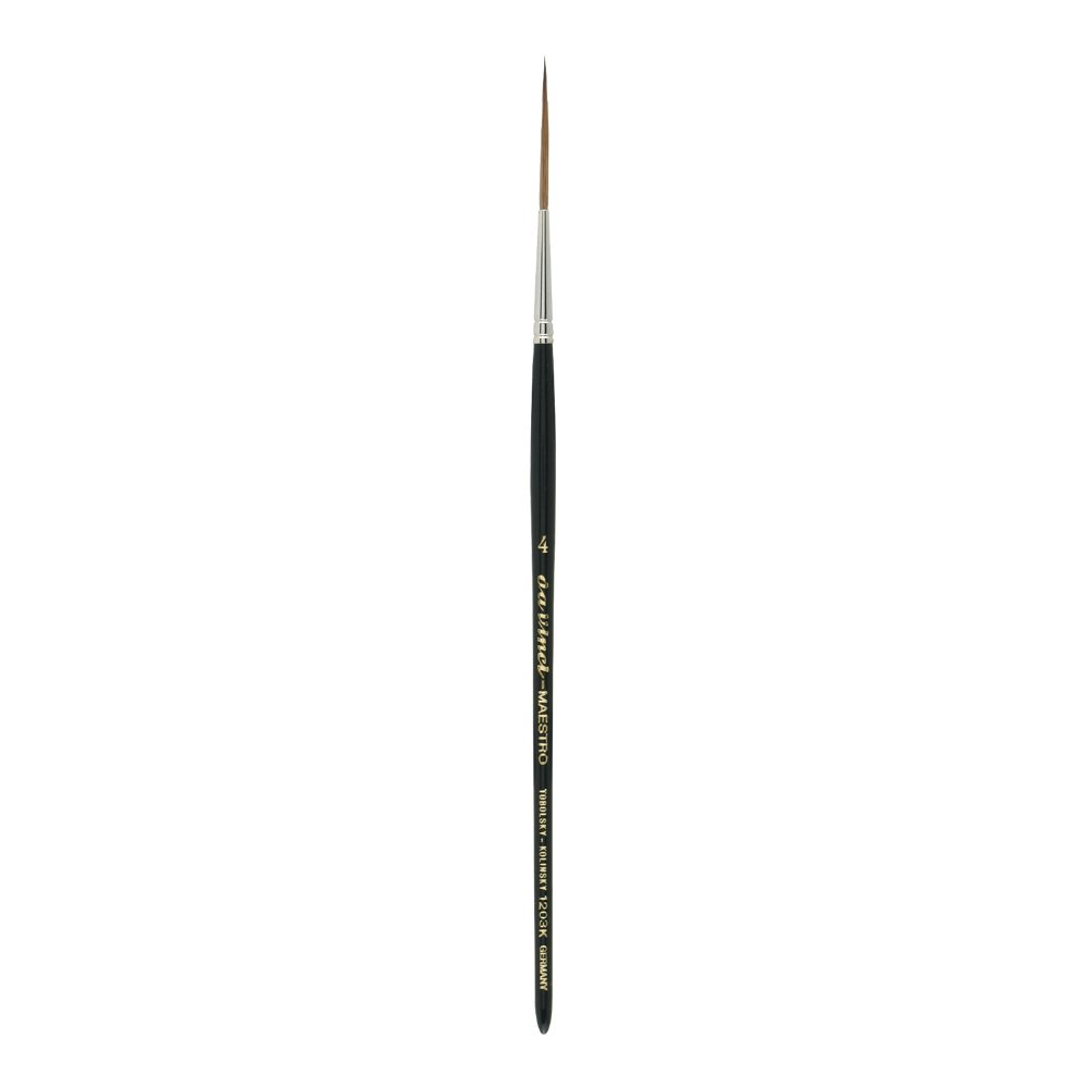 da vinci watercolor series 1203k maestro paint brush long needle linerrigger kolinsky red sable size 4