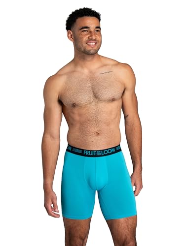 Image of Fruit of the Loom Men's 3-Pack Breathable Long Leg Boxer Brief
