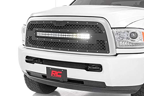 Rough Country Mesh LED Grille (fits) 2013-2018 Ram Truck 2500 3500 | (1) 30" Dual Row Light | 70152