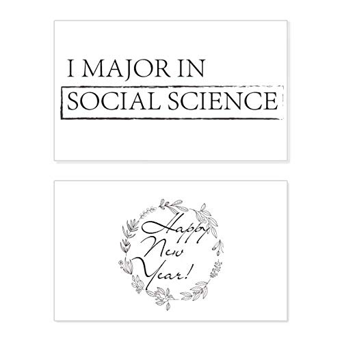 Tarjeta de Año Nuevo I Major In Social Science ideal para graduados universitarios