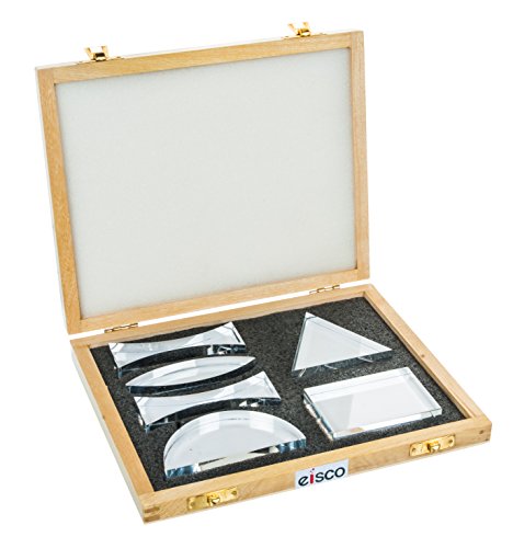32% OFF on EISCO Premium Acrylic Prisms, Set of 6, Different Shapes, Supplied in Wooden Box