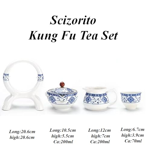 Coffret cadeau de service à thé chinois avec théière rotative unique - 6