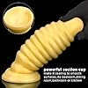 Jixaxe Riesige Durchmesser Analdildo Butt Plug Golden Silikon Dildo Weichen Anal Plug Extra Großer Analplug Perfekt als Großer Buttplug Anaus Massage Trainer Sexspielzeug für Männer Frauen #5