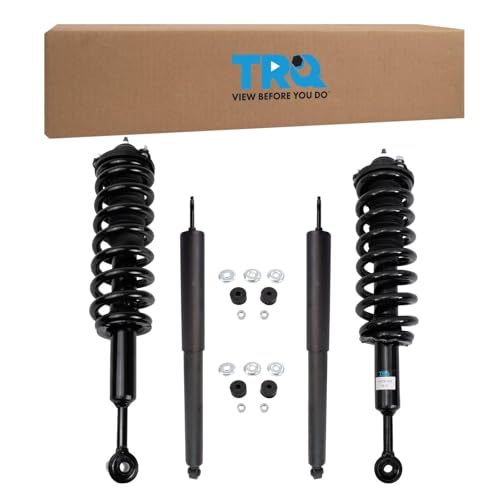 TRQ Front and Rear Complete Strut Assembly & Shock Absorber Kit Complete Strut & Coil Spring Assembly Compatible with 2016-2022 Toyota Tacoma