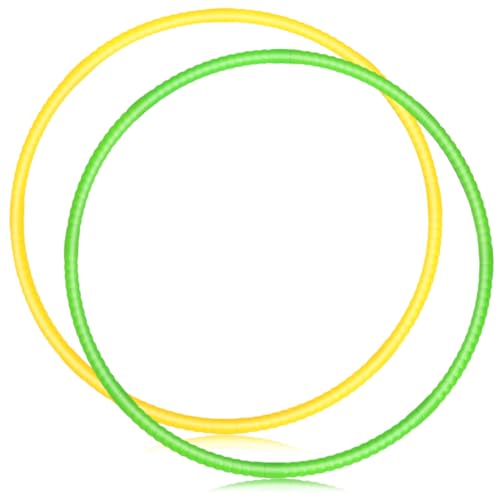 Soulchen 2 Pcs Toy Hoop Exercise Hoop Detachable Adjustable Plastic Hoops Playground Equipment for...