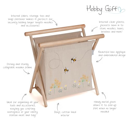 Hobby Gift Dzianinowy szew, aplikacja, lniana pszczoła