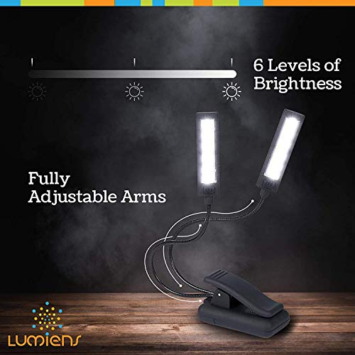Lumiens Brooklyn - Music Stand Light Clip On - Led Musician Lamp For All Music Stands, Pianos, Orchestra Pits, Work Tables, Desks, And More - #1 Among Music Stand Lights - Aaa Battery Powered #TOP4