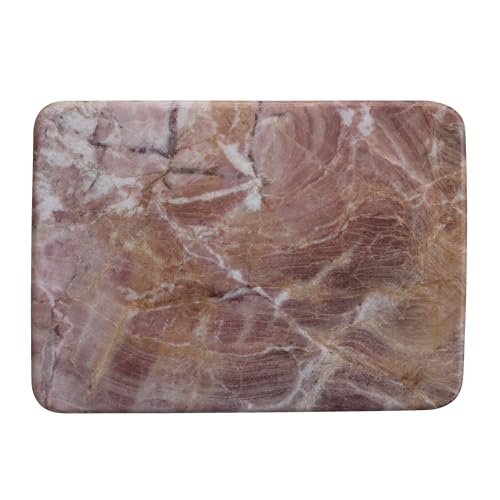 Tabla para cortar y quesos de mármol rectangular rosa miniatura 1