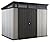 Keter Outdoor Storage Shed, for Patio, House, Backyard & Garden, Artisan, 9x7 Ft, Grey
