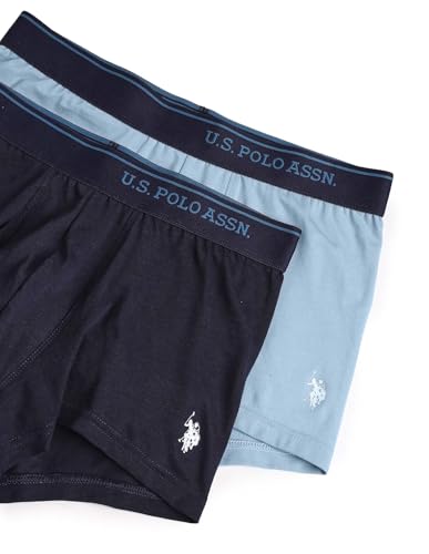 Image of U.S. Polo ASSN. Men's OET18 Cotton Stretch Breathable Underwear Trunks - Pack of 2