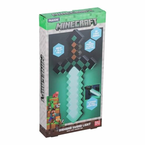Minecraft Diamantschwert Licht - Offiziell lizenziertes Merchandise, 3 dynamische Lichtmodi mit Sound-Reaktion… – Ansicht 3