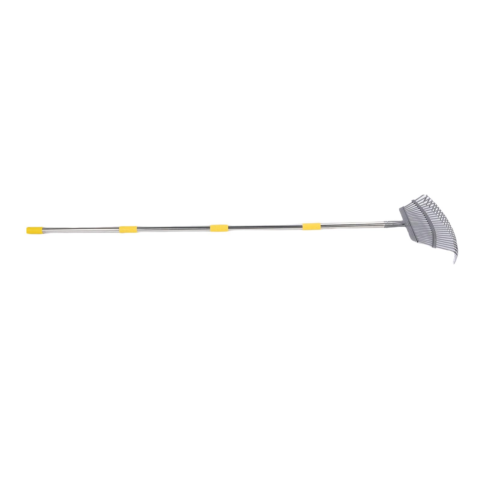 Rastrillo de Jardín Rastrillo de Hojas Ajustable Desmontable de Metal Bolsa de Hojas Reutilizable Impermeable a Prueba de Desgarros Ideal para Tareas de Limpieza de Jardines